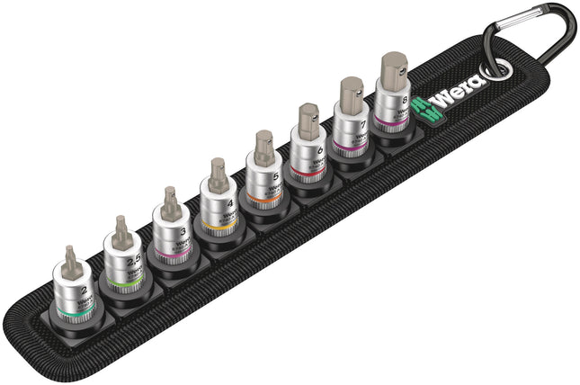Wera Belt A 2 Zyklop binnenzeskant Bitdoppen set, met 1/4