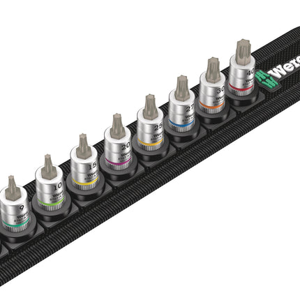 Wera Belt A 3 TORX HF Zyklop Bitdoppen set TORX, met vasthoudfunctie, 1/4"