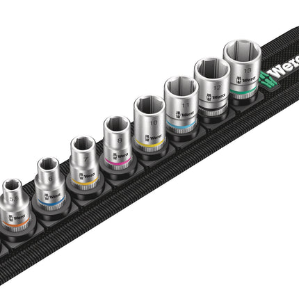 Wera Belt A 4 Zyklop Doppen set, met 1/4" -aandrijving
