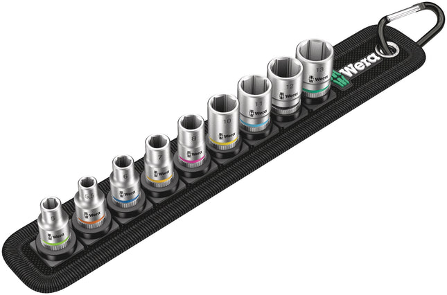 Wera Belt A 4 Zyklop Doppen set, met 1/4" -aandrijving