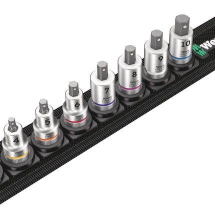 Wera Belt B 2 Zyklop binnenzeskant Bitdoppen set, met vasthoudfunctie, met 3/8" -aandrijving