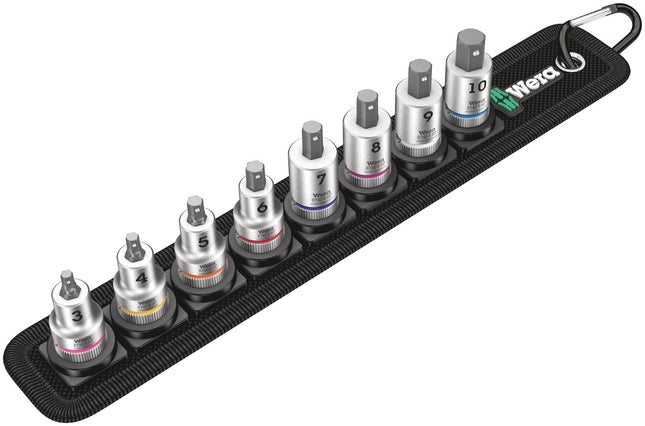 Wera Belt B 2 Zyklop binnenzeskant Bitdoppen set, met vasthoudfunctie, met 3/8" -aandrijving
