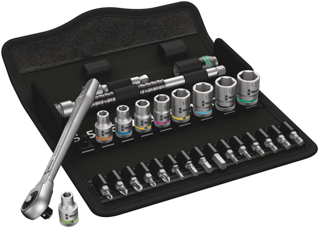 Wera Ratel- en doppenset 1/4" Zyklop Metal 28-delig Metrisch 8100SA 7