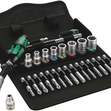 Wera Ratel- en doppenset 1/4" Zyklop Speed 28-delig Inch 8100SA 9