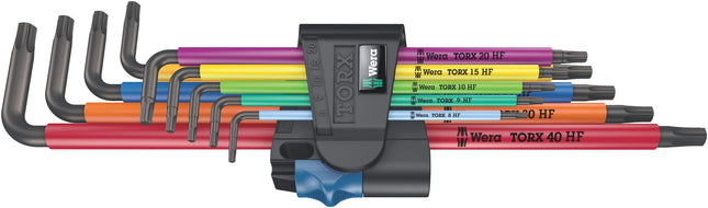 Wera 967/9 TX XL Multicolour HF 1 Stiftsleutelset met vasthoudfunctie, lang