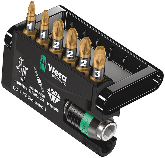 Wera Bit-Check 7 PZ Diamond 1