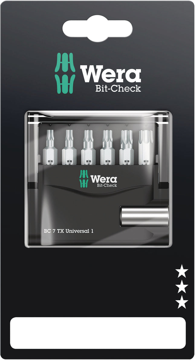 Wera  Bit-Check 7 TX Universal 1 SB