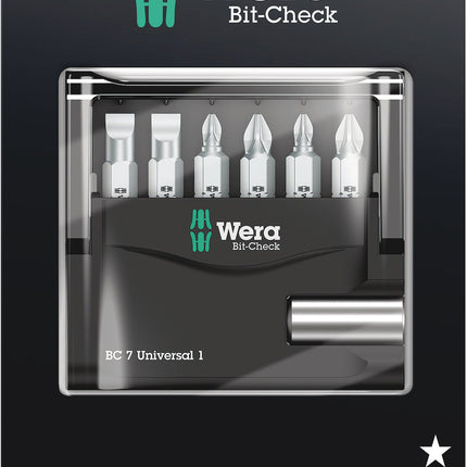 Wera Bit-Check 7 Universal 1 SB