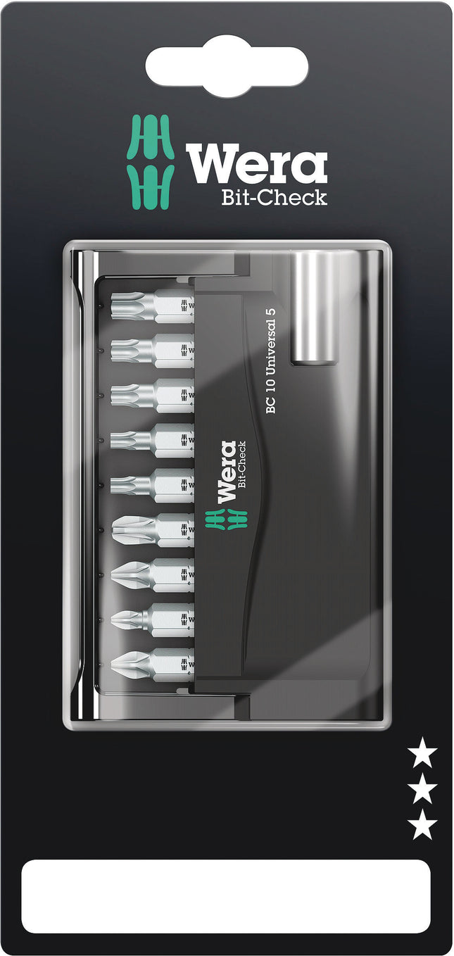 Wera Bit-Check 10 Universal 5 SB