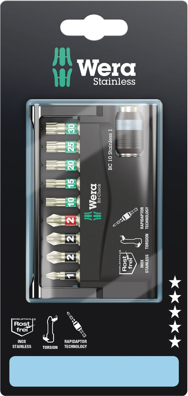 Wera Bit-Check 10 Stainless 1 SB