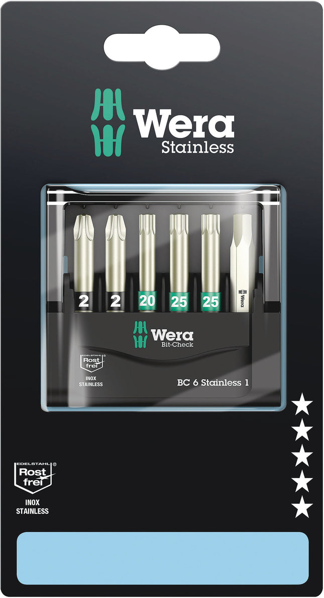 Wera Bit-Check 6 Stainless 1 SB