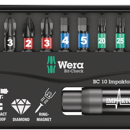 Wera Bit-Check 10 Impaktor 1 SB