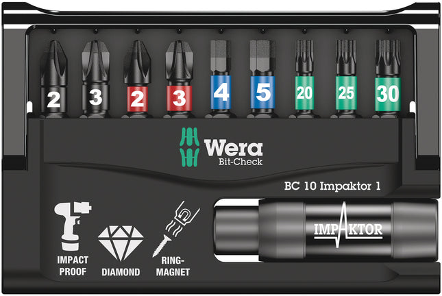Wera Bit-Check 10 Impaktor 1 SB