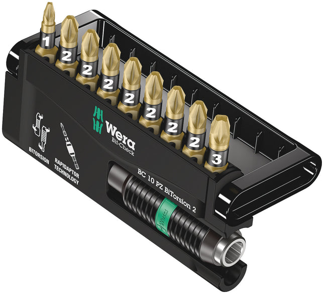Wera Bit-Check 10 PZ BiTorsion 2