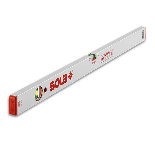 Sola Alu blokwaterpas AZB120 120cm 2 libellen 0,50mm/m zilver